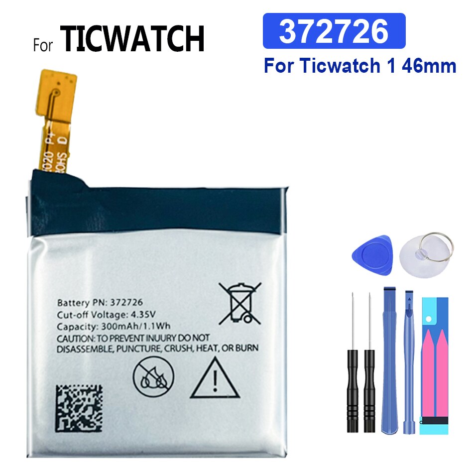Batterie für ticwatch 2 2nd ticwatch 2 we11056 für ticwatch 1 ticwatch 1 46mm für ticwatche für ticwatches batterie: 372726