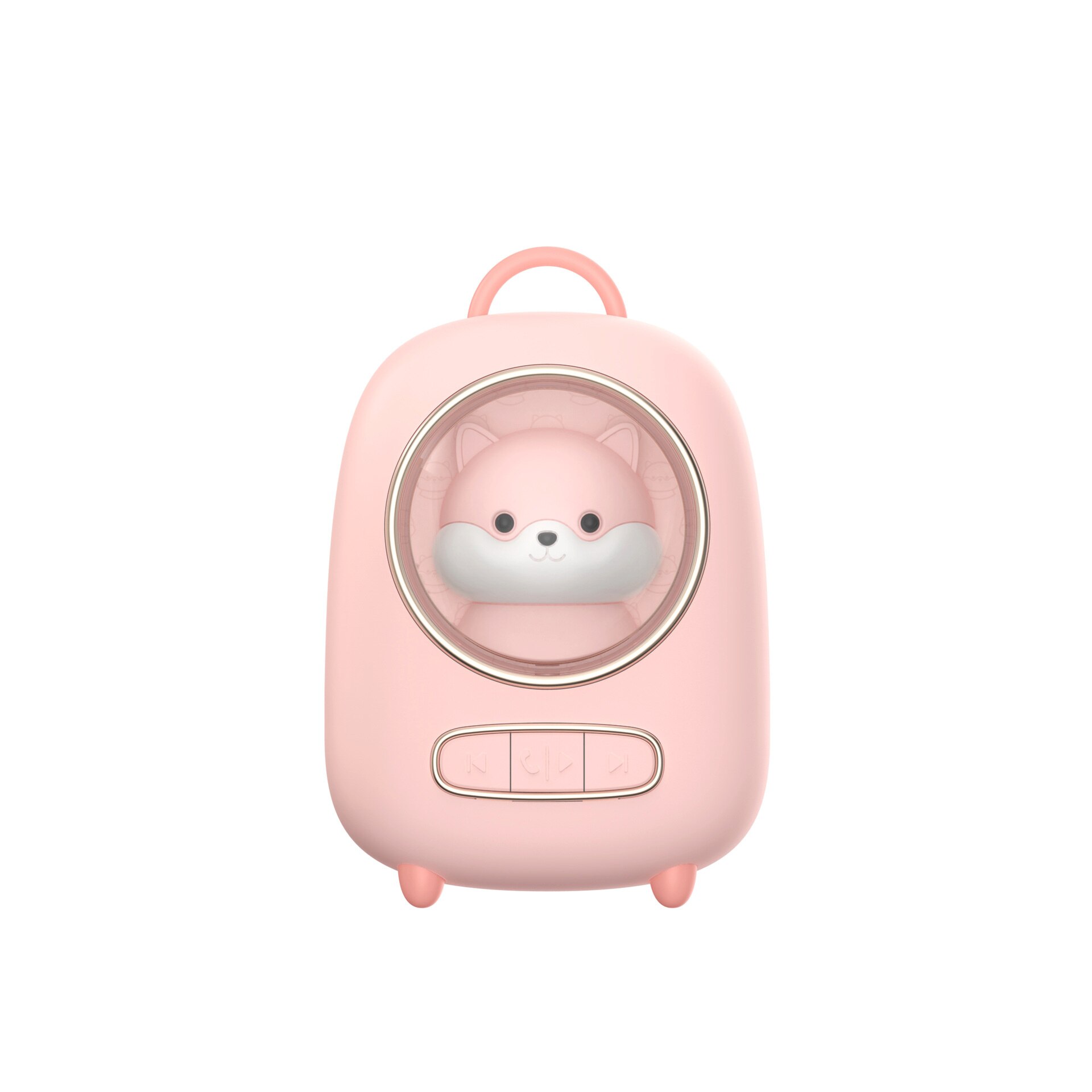 Mini-bluetooth-lautsprecher, tragbarer heimlautsprecher mit subwoofer: Rosa