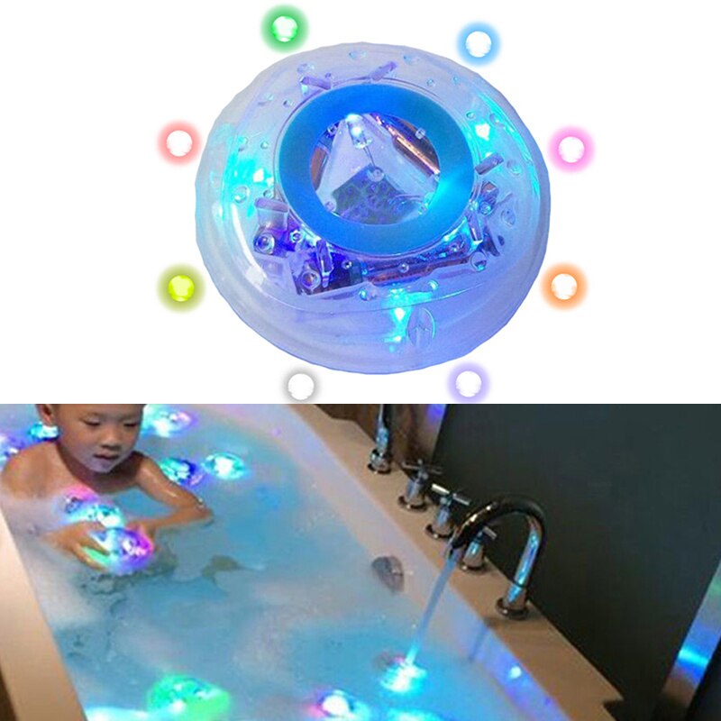 children&#39;s bath floating light toy bathtub light underwater light waterproof colorful LED light toy swimming bath toy