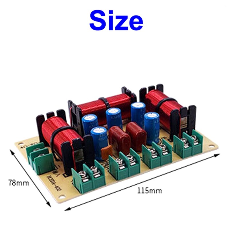 2PCS 4 Way Speaker Treble Alto Bass Frequency Divider Home Theater Hifi Stereo Circuit Stereo Audio Crossover Filters