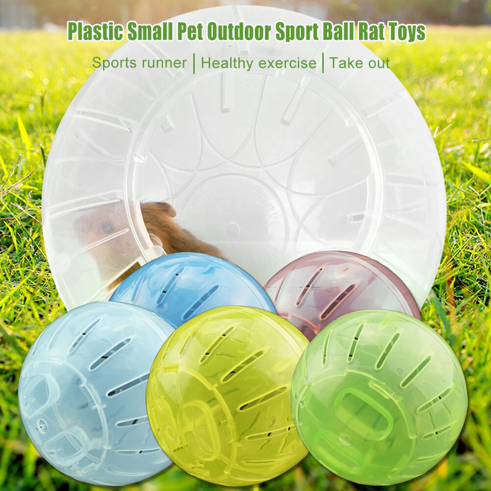 Plastic Outdoor Sport Bal Grounder Rat Kleine Huisdier Knaagdieren Muizen Jogging Bal Speelgoed Hamster Gerbil Rat Oefening Ballen Spelen Speelgoed