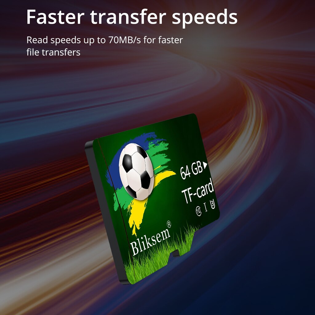 Bliksem Mini TF-Karte 64GB A1 Speicher karte für Überwachungs geräte Handy Computer Hochgeschwindigkeits-TF-Karte 64g U3