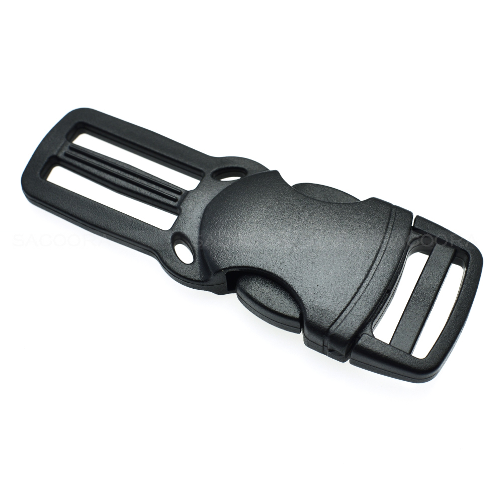 1 boucle de ceinture à dégagement latéral, sangle de 20mm x 25mm, pour sacs de sport de plein air, sac à dos