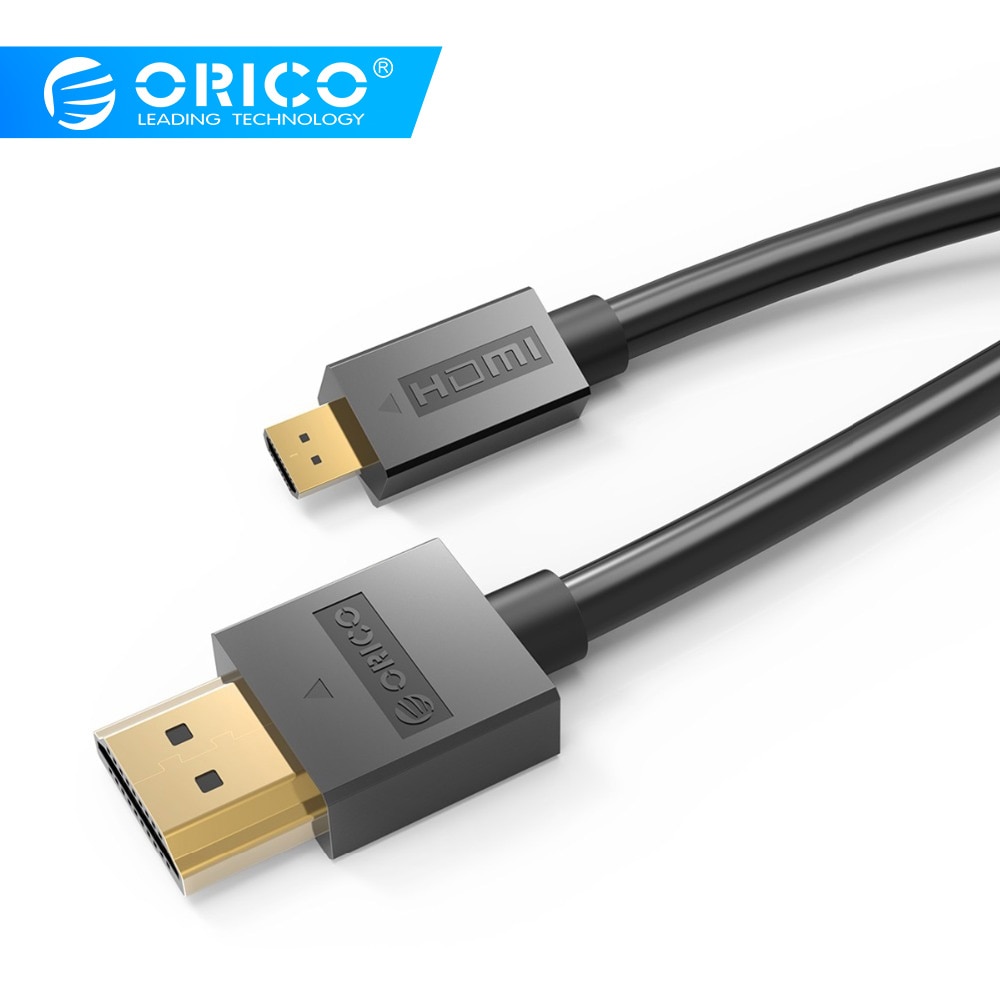 ORICO Mirco HDMI Kabel 4 K 3D HDMI 2.0 Connector Voor LCD TV Projector PS3 PS4 xbox 360 PC hdmi Video Kabel