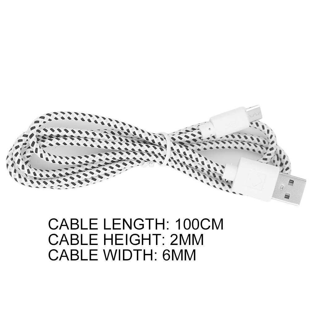 Micro USB Cable 1m 2m Fast Charging Nylon USB Sync Data Mobile Phone Android Adapter Charger Cable for Samsung Cable