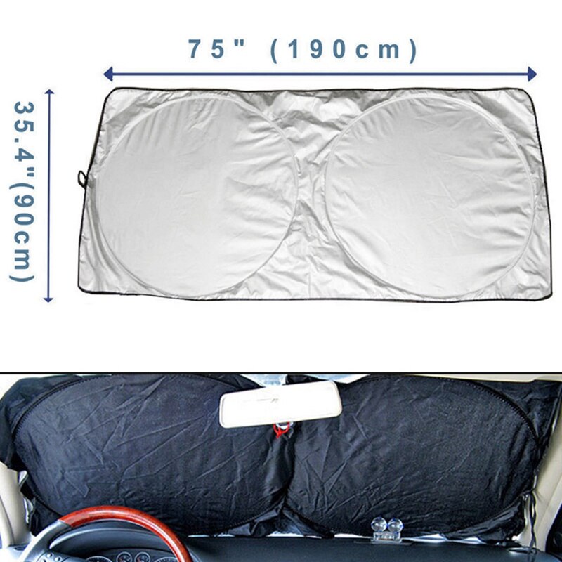 Car Sunshade Sun Shade Front Rear Window Windshield Visor Cover UV