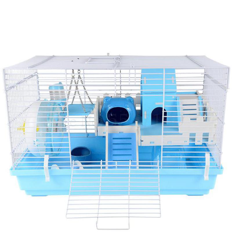 Kæmpe kat hamster bur guldbjørn super stort villa blomster mus sæt komplet 47 basis bur 60 dobbeltværelse