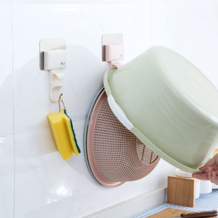 Bathroom Wall Hook Basin Bathroom Chuck Up Toilet Strong Hanging Washstand Hang Basin