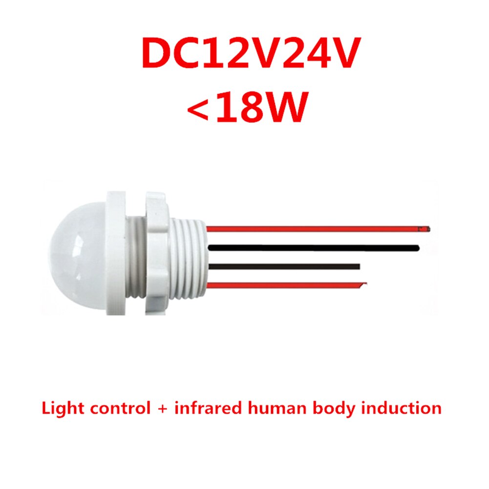 DC 12V 24V Wiring Infrared Sensor PIR Motion Movement Sensing Light Switches LED Strip Bed Closet Cabinet Light