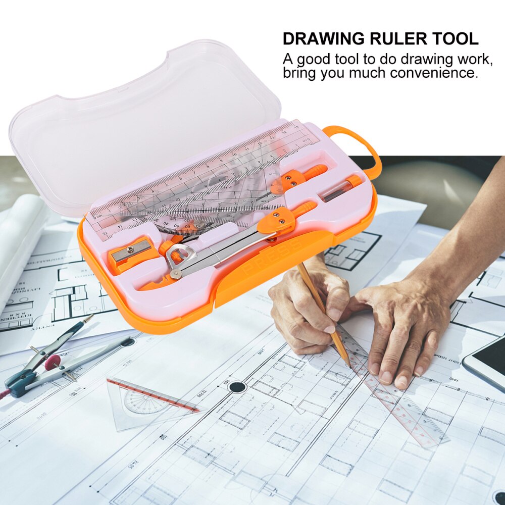1 Sets Compasses Set Geometry Drawing Tool Kit Drawing Stationery for Students