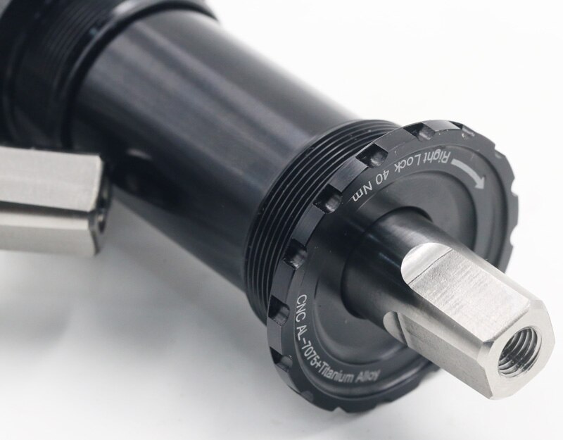 Bike Bottom Bracket Titanium BSA English Threaded Square Taper Bottom Bracket 119mm for Brompton 148g Bicycle Parts