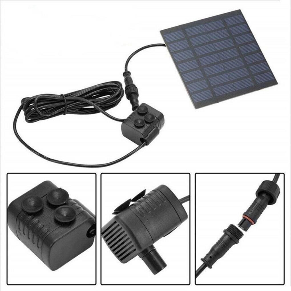 1.2W Solar Powered Water Pump Solar Panel Powered Water Pump Garden Lawn Pool Pond Fish Aquarium Fountain Courtyards Fountain