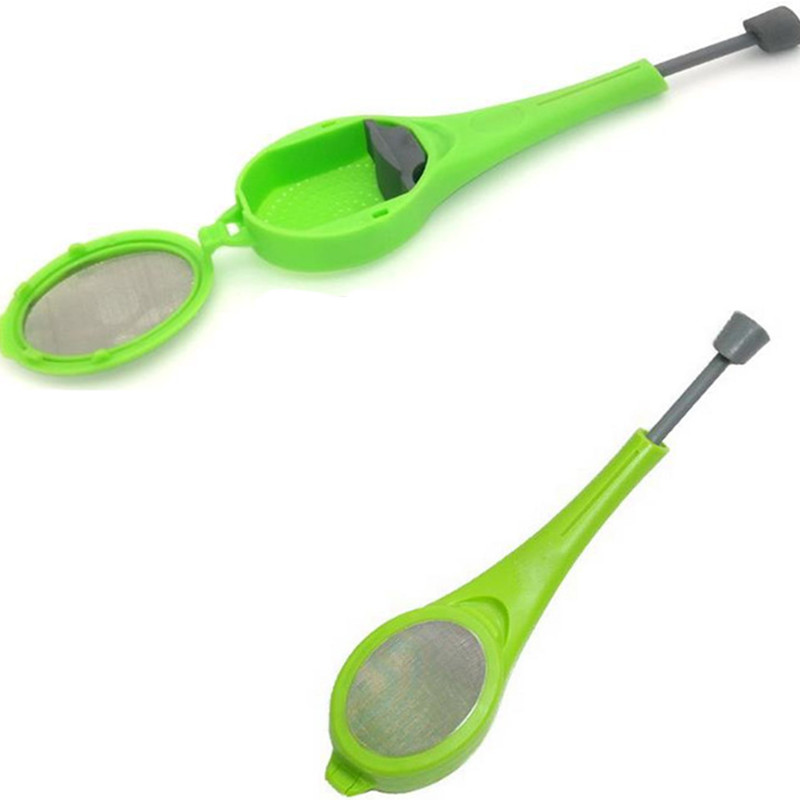 Tea Bag Tea Infuser Built-in Plunger Healthy Intense Flavor Reusable Plastic Tea&amp;Coffee Strainer Measure Swirl Steep