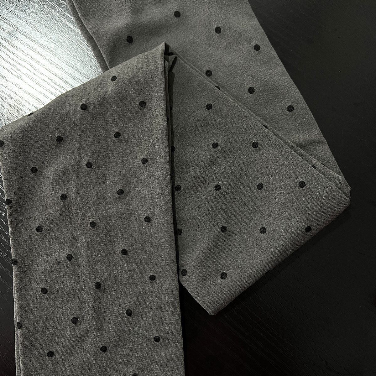 Damen-strumpfhose mit Polka-Punkte, lolita-herzmuster, weinrot, jk Süss lang socken, samt, elastisch, bequem: Schwarz