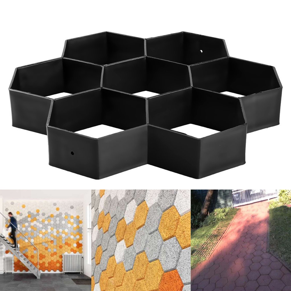 Diy Patio Lopen Stencil Maker Stepping Steen Beton Bestrating Mold Herbruikbare Path Maker Mold Diy Tuin Straatsteen Baksteen Mallen