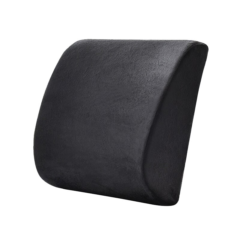 Mesh Weiche Memory Foam Lenden Unterstützung Atmungs Healthcare Zurück Taille Kissen Auto Sitz Hause Büro Kissen Entlasten Schmerzen Wildleder: Suede Black
