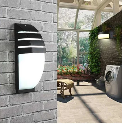 Outdoor Waterdichte Aluminium Led Wandlamp Tuin Balkon Terras Gangpad Binnenplaats Buitenmuurlamp Indoor Wandlamp Home Decor