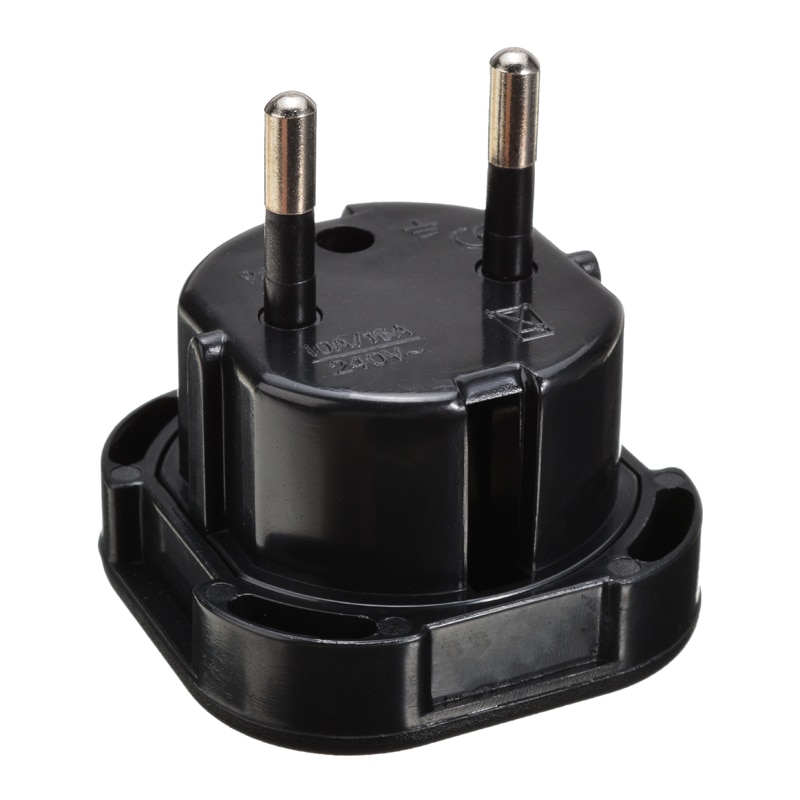 1pc Universal Travel UK To EU Adapter Socket Black Plug Adapter 10A/16A 240V Onsale