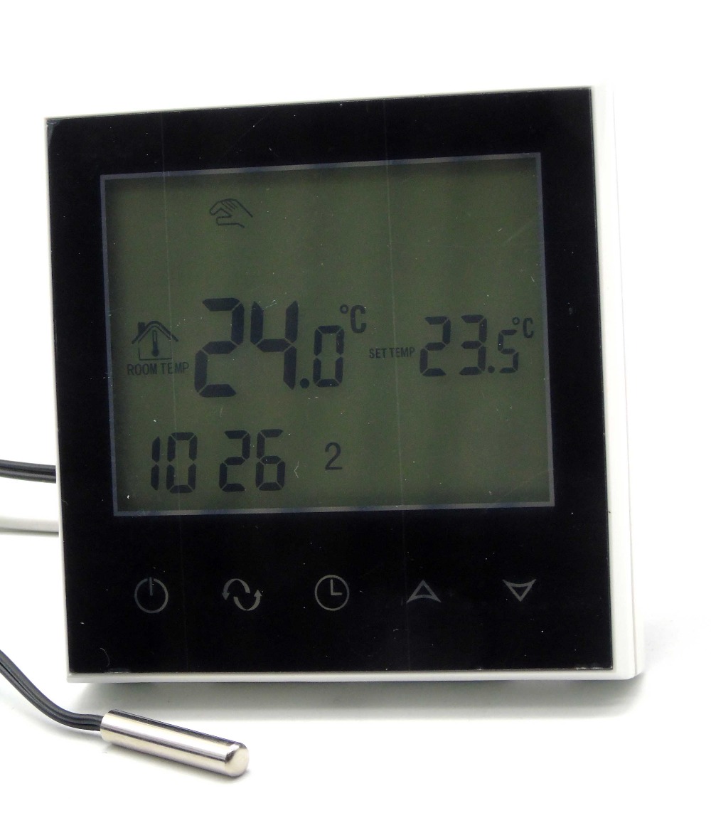 Termostato para calentador de agua eléctrico programable táctil LCD EU