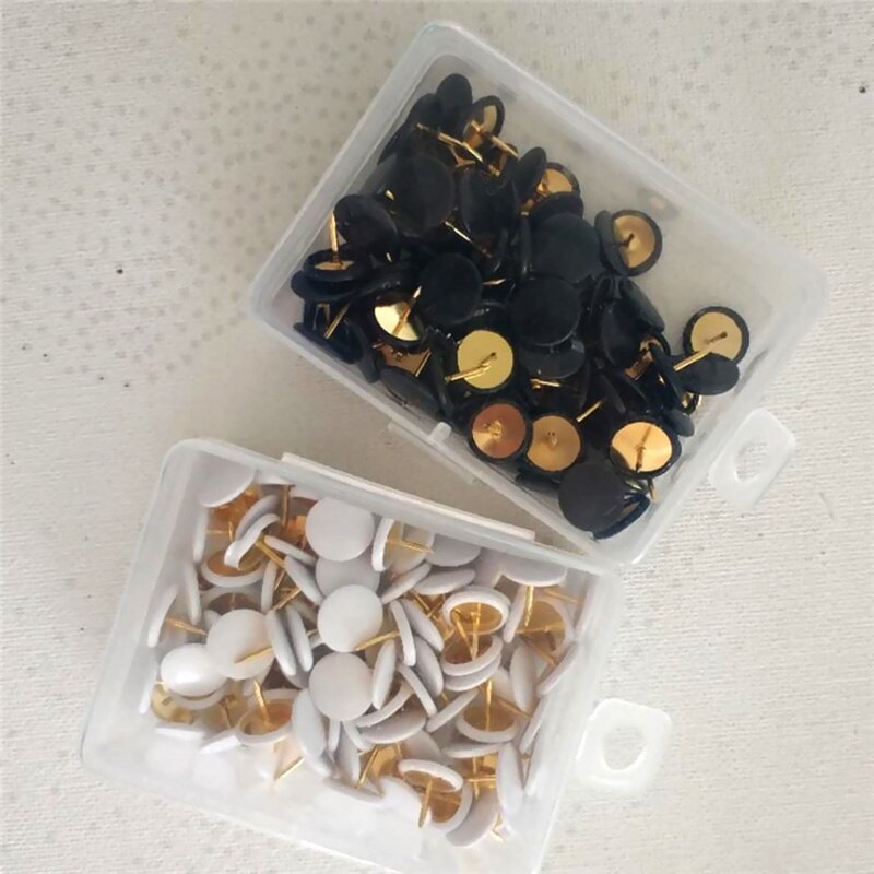 100Pcs Home Office Drawing Pins Pushpin Thumbtack Cork Board Push Pin Photo Wall Map Markers Mixed Color