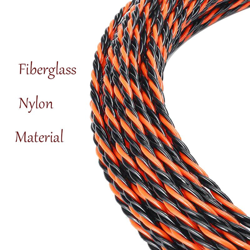 15/30M 5mm Cable Puller Fiberglass Electric Cable Wire Puller Electrical Tape Cable Guide Device Push Duct Snake Rodder Fish