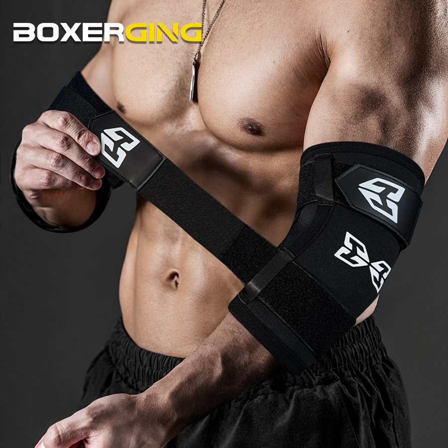 Gewichtheffen Elleboogbrace Ondersteuning Neopreen Compressie Elleboogbeschermers Armmouwen Protector Voor Powerlifting Gym kracht Fitness