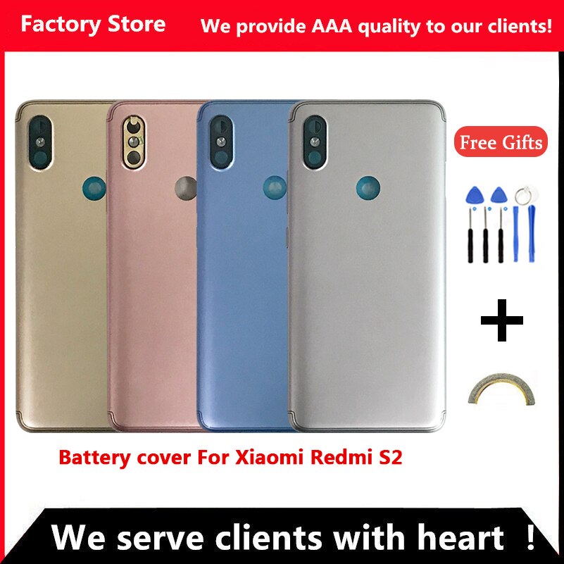 Batterij Back Cover Voor Xiaomi Redmi S2 Back Cover Voor Redmi S2 Batterij Cover Behuizing + Volume Power Knoppen