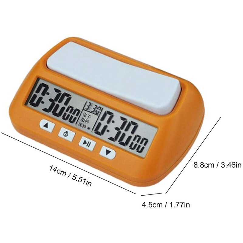 AAAK -Digital Chess Timer Count UP/DOWN Bonus Delay Chess Clock, Portable Digital Chess Clocks Game Timer
