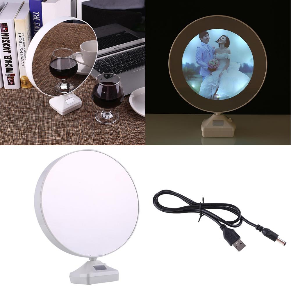 Magic Mirror Cosmetic Mirror Photo Frame LED Light Plastic Plastic Plastic Creation Rim Electronic