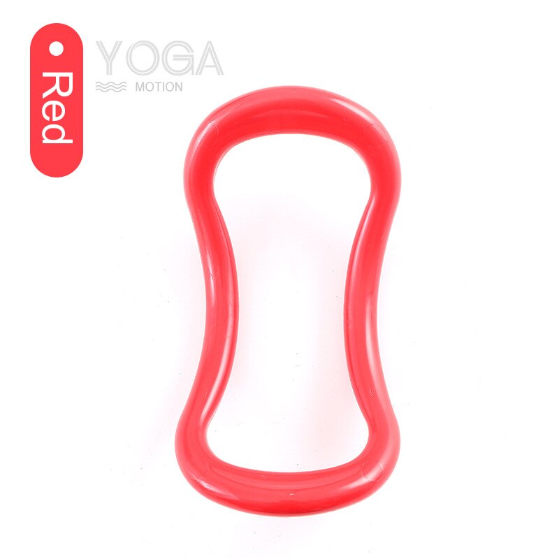 Yoga magiske cirkel kvinder træning gym hjemme sport træning muskel pilates fitness ring tilbehør øvelse: Rød