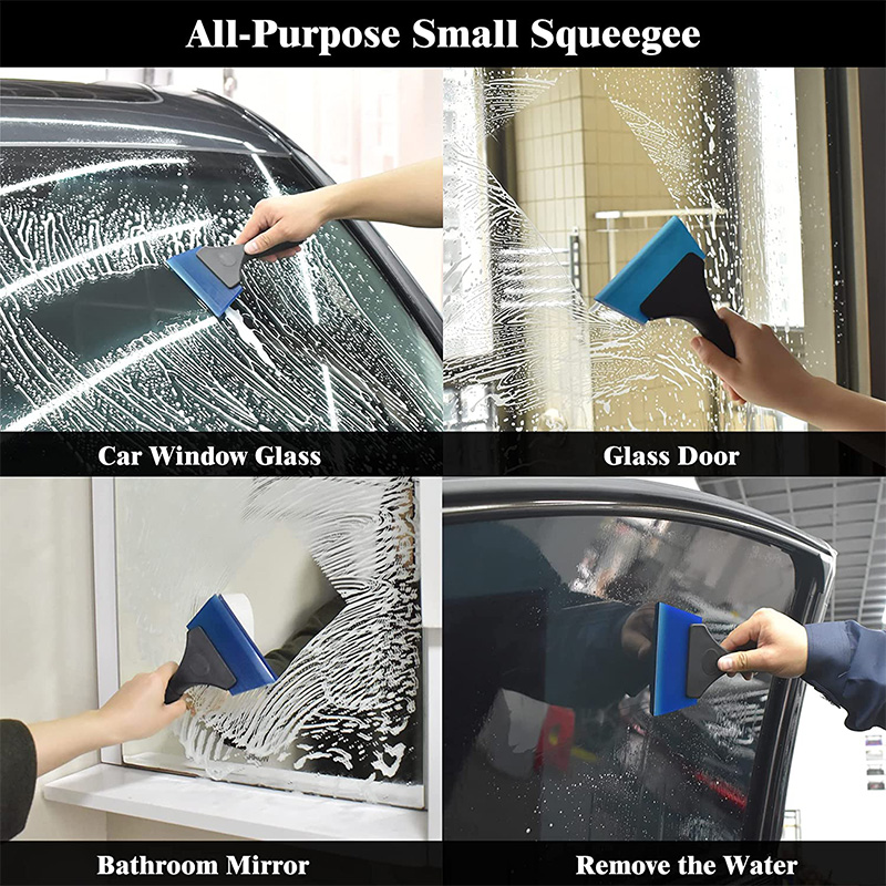 1Pc raschietto pulito pala gomma finestra tinta tergipavimento lama d'acqua tergicristallo vetro pratico strumento detergente autolavaggio rompighiaccio