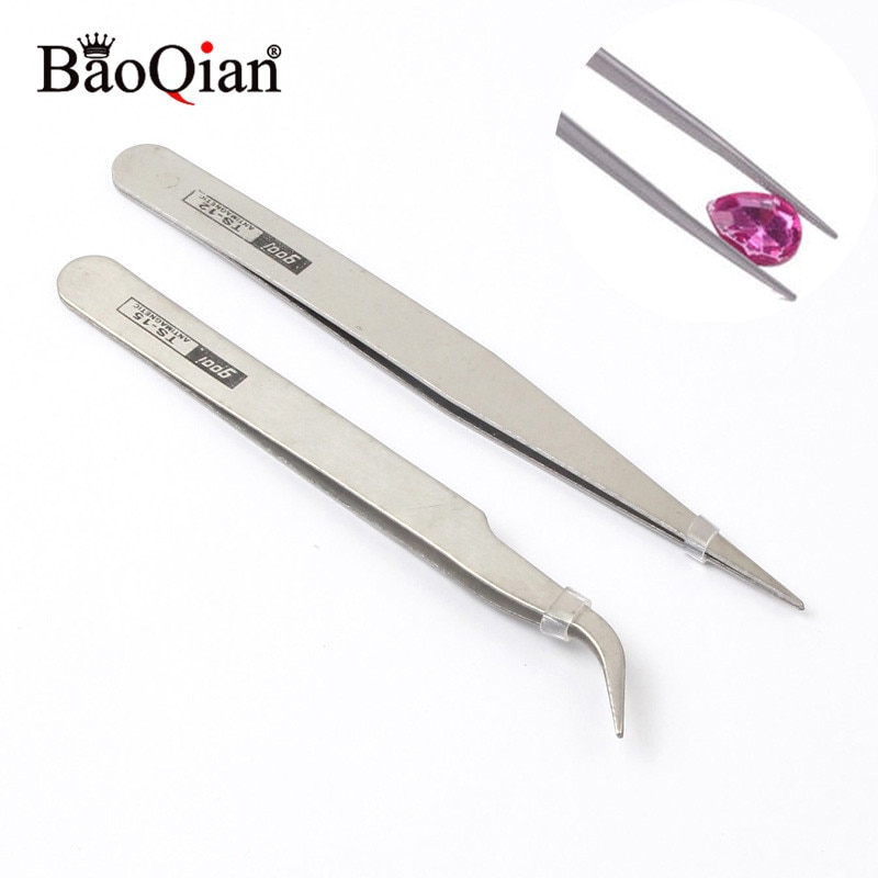 Herramientas de costura pinzas para doblar recto de excelente , herramientas y accesorios de coser cruzados antiestáticos de acero inoxidable, bricolaje