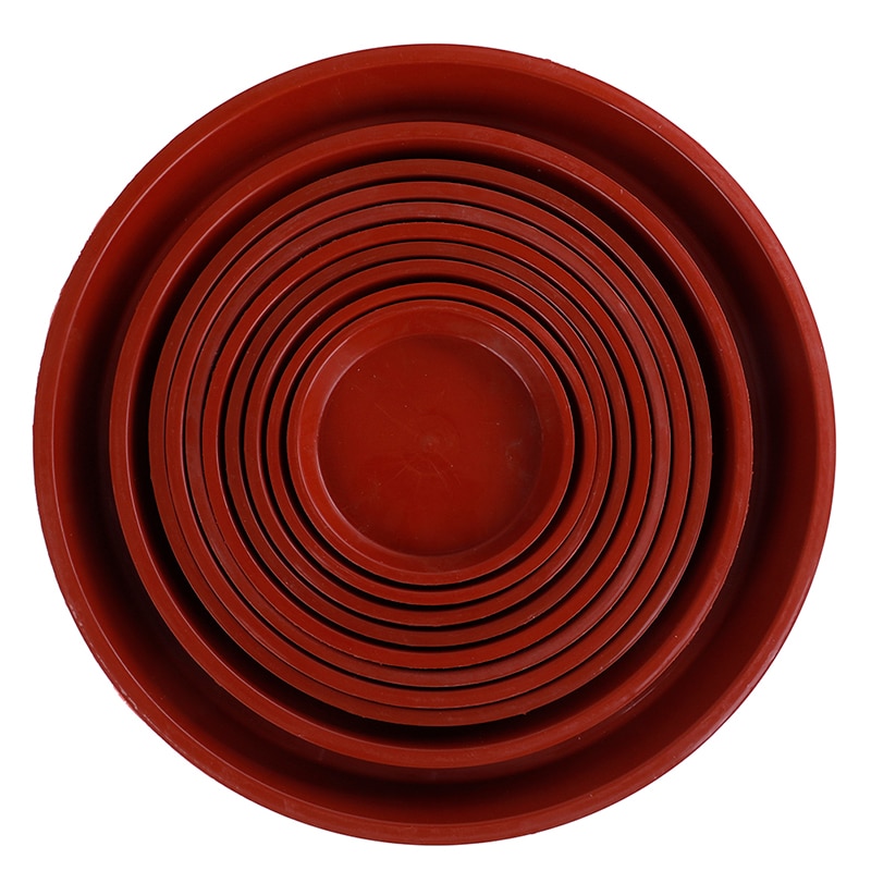 1pcs flower pot tray round base solid color flower pot dish home office flower pot tray