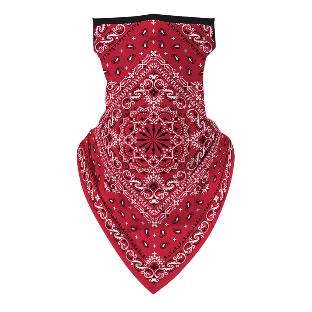 Pañuelo para exterior, Bandana de verano para hombre y mujer, pañuelo sin costuras con estampado para la oreja, pañuelo para el cuello y la cara, máscara de ciclismo deportivo a prueba de polvo, 1 unidad: E