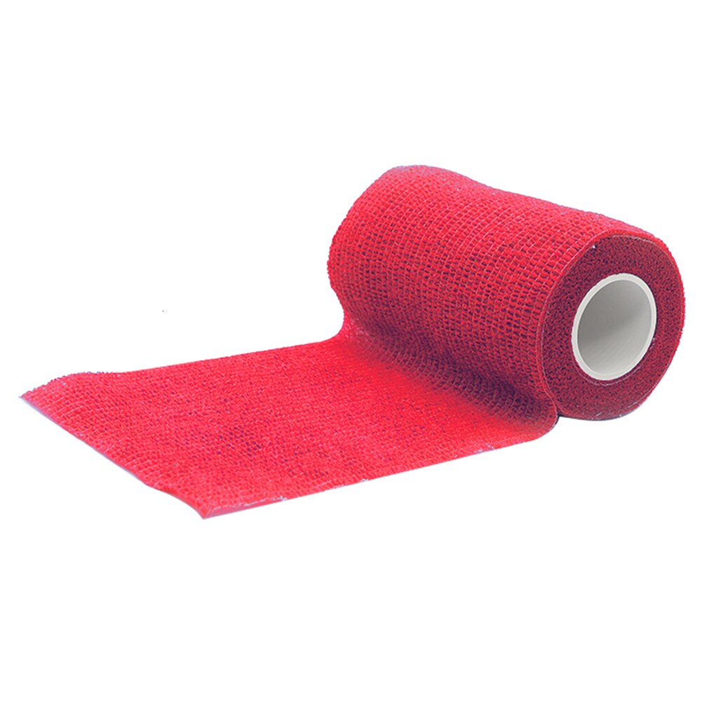 5cm*4.5m bandage sport fitness selvklæbende tape elastiske zelfklevende wrap spier beskyttende tape medische knie polssteun aid: Rød