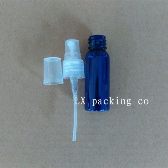 50 stuks 20ml 30ml 50ml 100ml blauwe plastic spray per parfumflesjes parfum toner lege verpakking lucifugaalflesjes