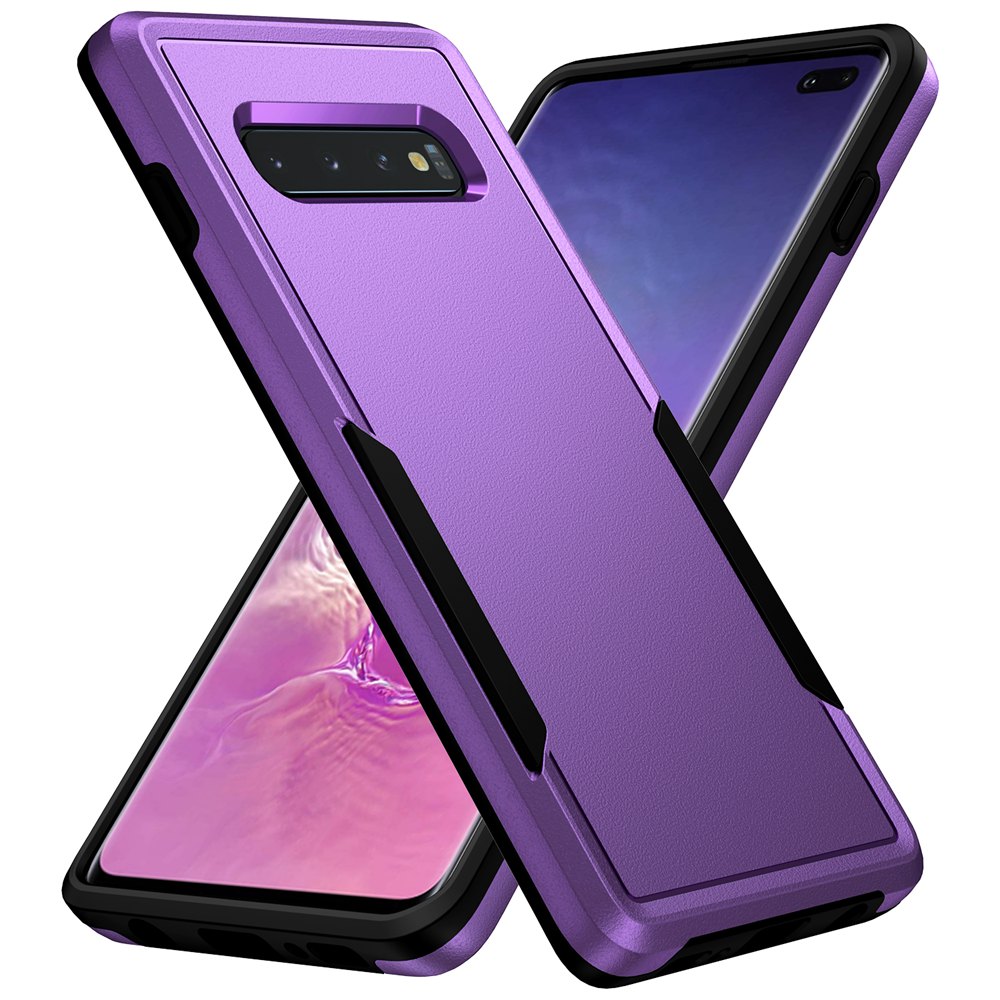 Galaxy S10 Plus Case Shockproof Hybrid Case Dual Layer Hard Cover for Samsung Galaxy S10 Cases: Acrylic / PURPLE