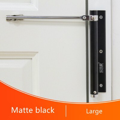 Automatische Deur Zelfsluitende Scharnier Mute Te Rebound Geen Slotting Ponsen Gratis Deurdranger Onzichtbare Punch-Gratis sluiting Thuis: Black
