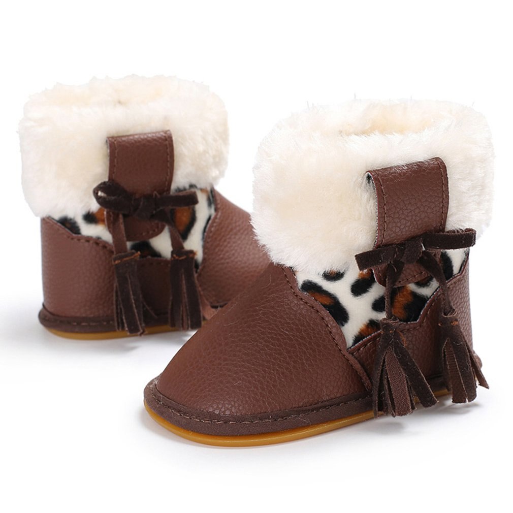 Neugeborenen Winter Weiche Warme Baby Mädchen Schnee Stiefel Ersten Wanderer Kleinkind Stiefel