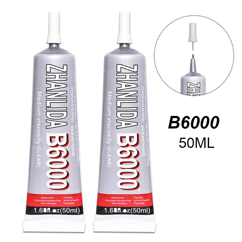 50Ml B6000 Lijm Telefoon Screen B7000 Super Sterke Lijm Stof Textiel T7000 Sieraden Kraal Glas Papier Foto School E7000 t9000: B6000 50ml 1Pcs