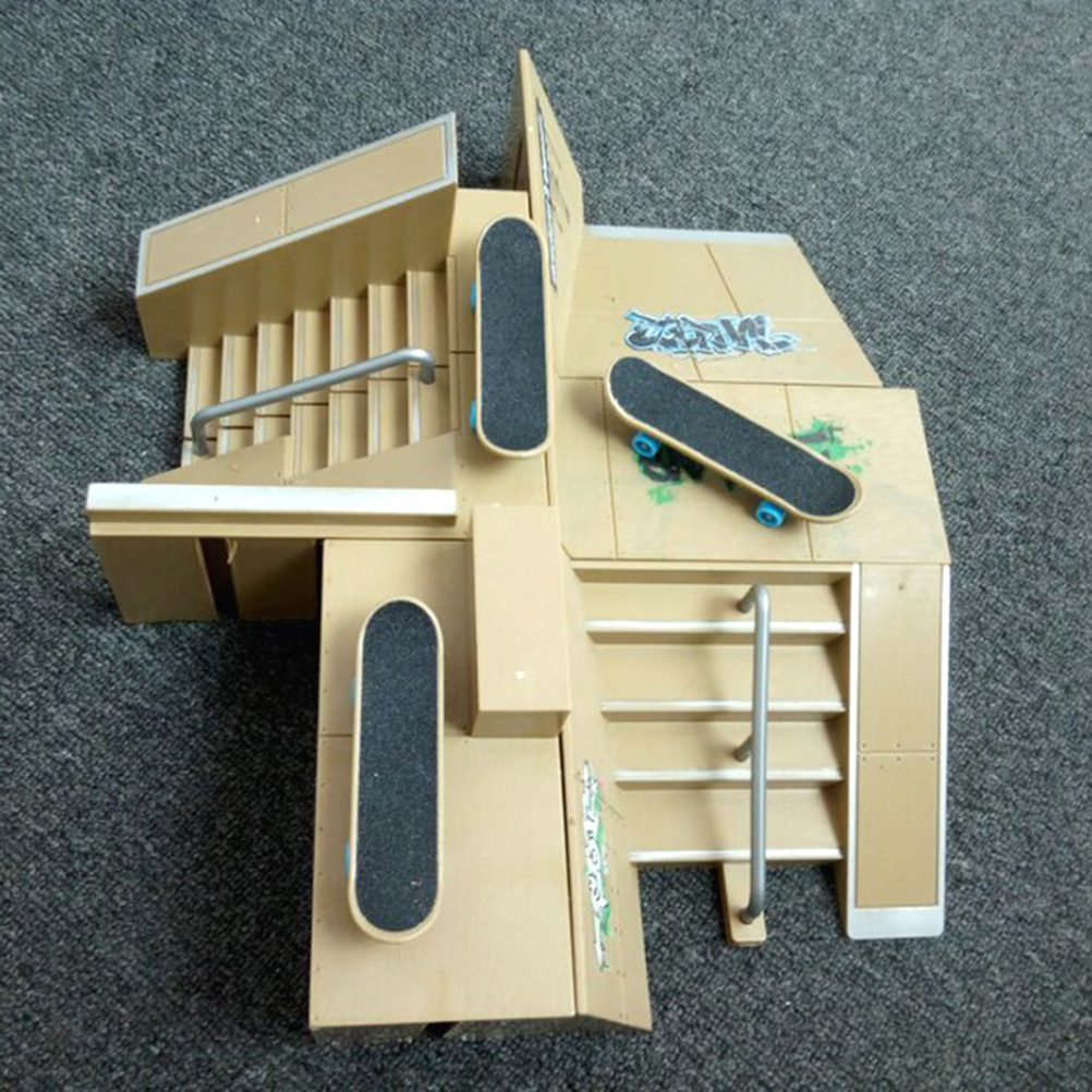 Finger Skate Board Park Kit Rampe Teile für Finger Skateboard Durable Ultimative Parks Ausbildung Requisiten Extreme Sport