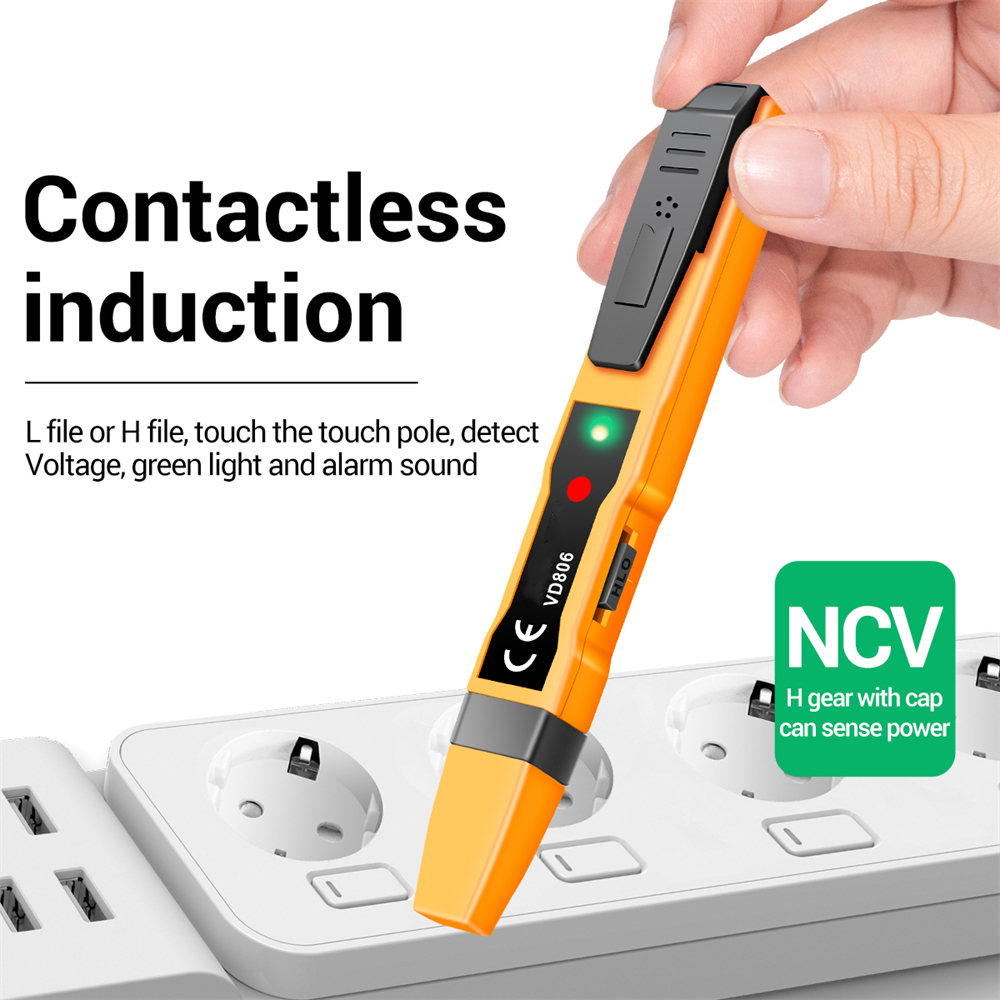 Continuity Voltage Detector Pen Non-contact Inductive AC/DC Voltage Meter Electric Compact Pen Voltage Battery Test Pencil