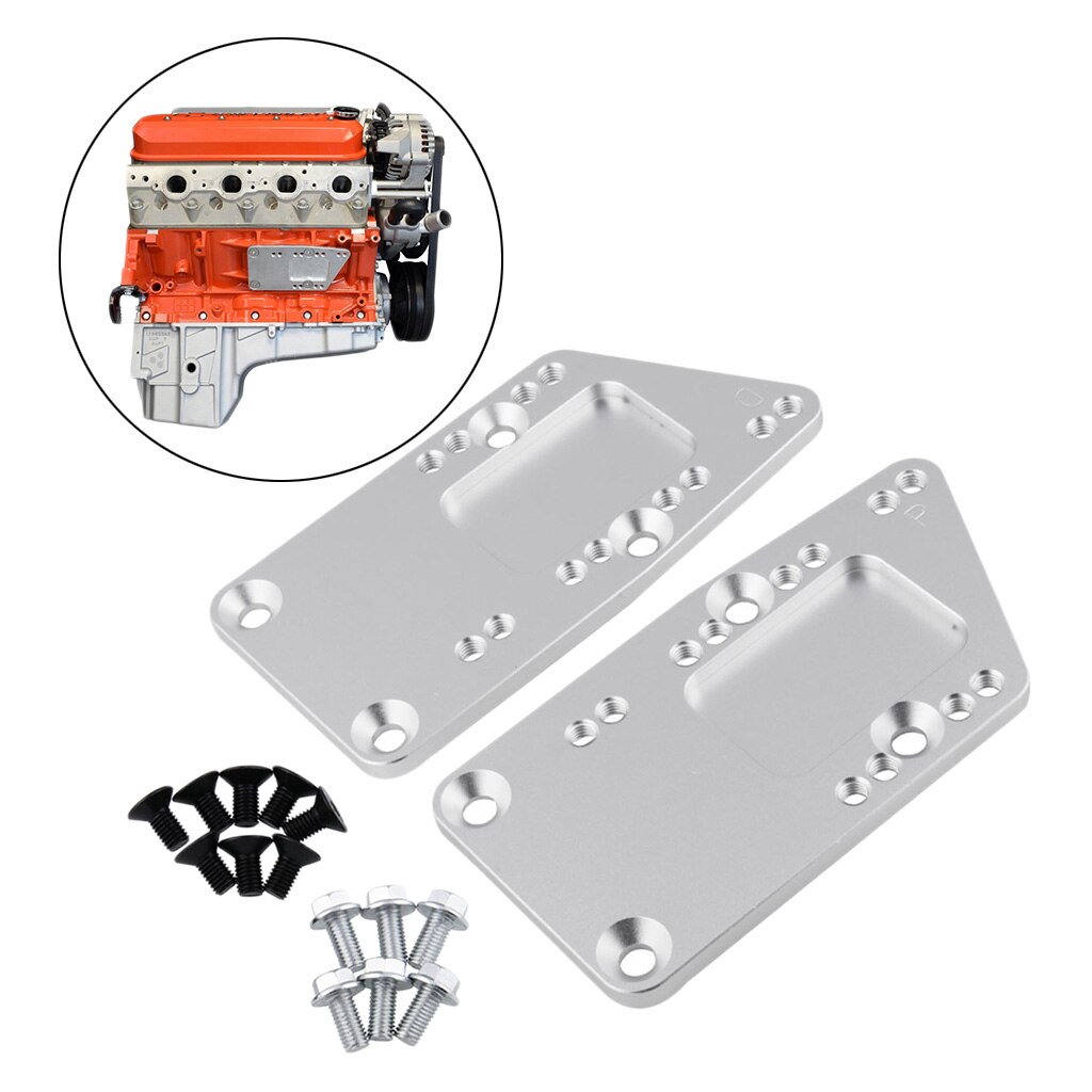 2 Pcs LS1 Swap Motor Mounts Verstelbare Conversie Adapter Plaat Automotive Vervangende Onderdelen
