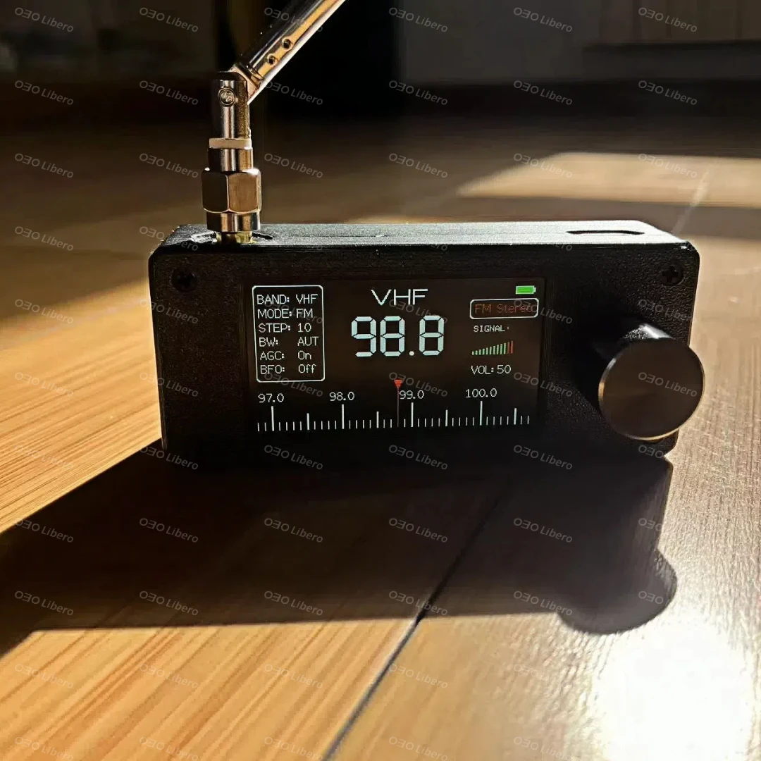 1.9inch IPS Screen LSB USB AM FM FM/AM Radio with Antenna 0.5-108mhz SI4732 Mini Pocket Radio HF SW MW VHF Radio
