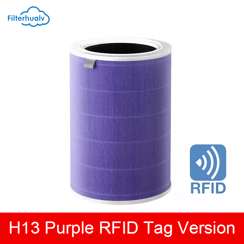 Filtro de aire para Xiaomi Mi 1/2/2S/2C/2H/3/3C/3H, purificador de aire, filtro de carbón activado Hepa PM2.5, antibacterias y formaldehído: Gris claro