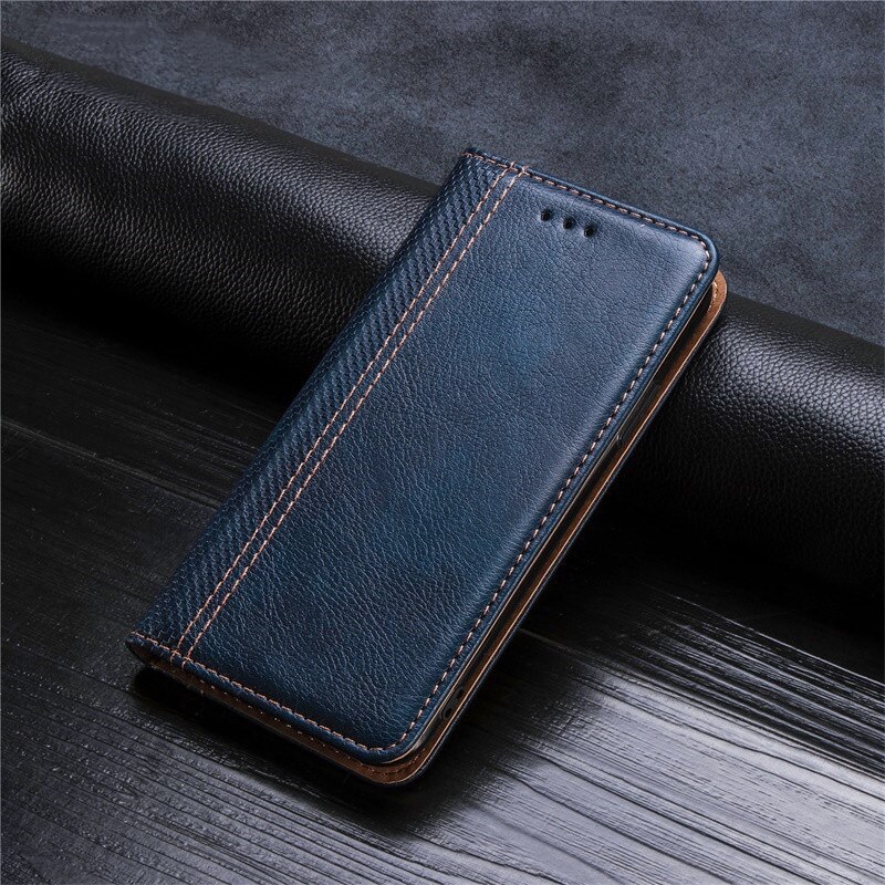 Voor Sony Xperia 5 Iii Flip Case Cover Luxe Lederen Fundas Voor Sony Xperia 5 Iii Case Back Skin Pouch coque Zakken Capa Portemonnee: Dark Blue(5)