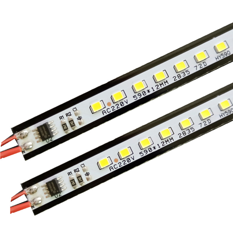 Luces de barra LED 220V tira de luces 2835 SMD blanco/blanco cálido luz LED para gabinete 10 unids/pack