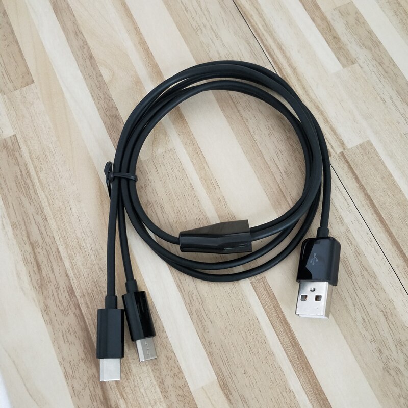 1meter 3ft 2 in 1 USB type C charger cable power 2 type c devices at once
