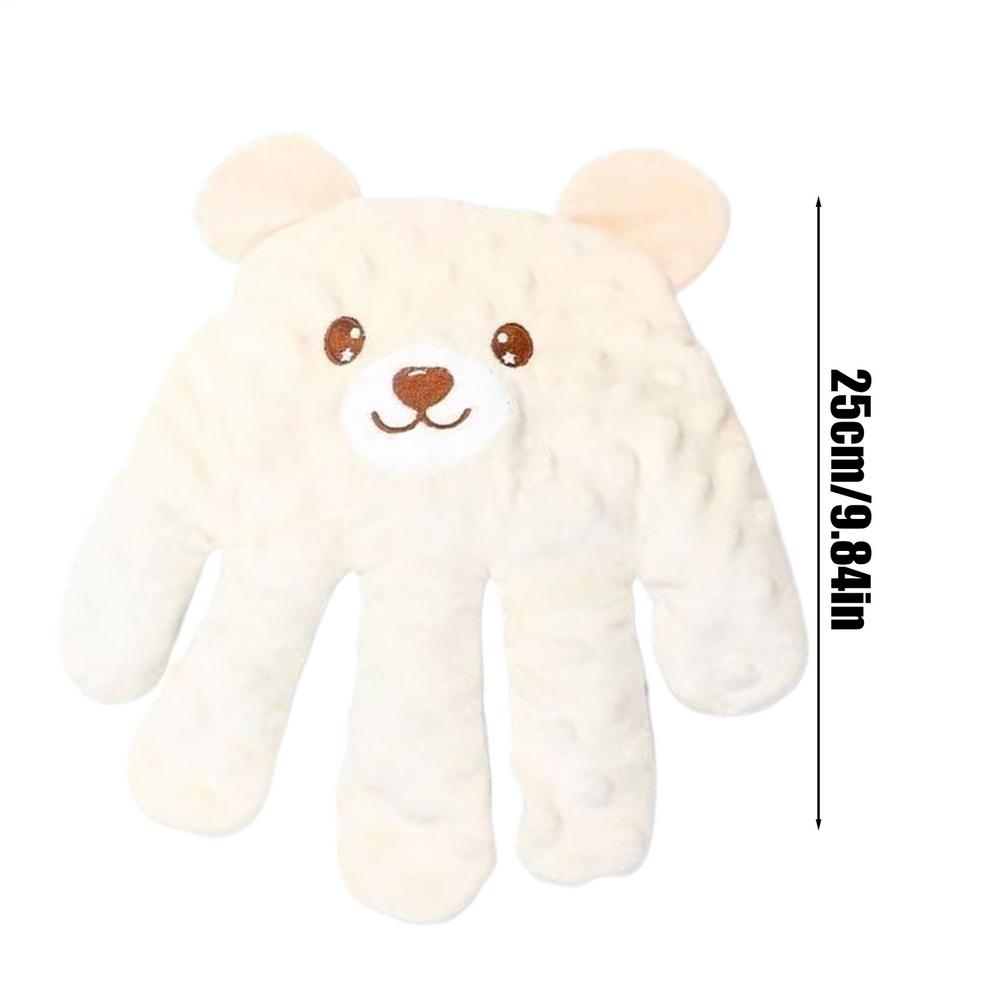 Baby sleep pacifier pillow, electric automatic pat hand pacifier, cute doll sleep aid companion for babies: White