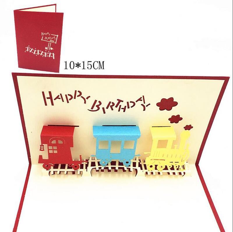 1 sztuk 3D Muzyka pop w górę kartkę z życzeniami szczęśliwy kartka urodzinowa dla dziewczyny dzieci urodziny ciasto pocztówki prezent kartka okolicznościowa z kopertą strona dekoracji: HK17028